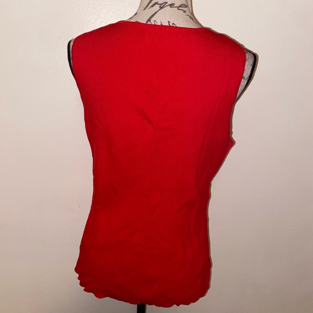 ❤️Ruby Rd. Beautiful Neck Accent Ribbed Top❤️ - Picture 7 of 10